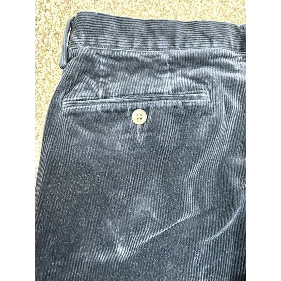 Polo Ralph Lauren Corduroy Stretch Straight Fit Pants Men's 34 x 32 Navy Blue - Picture 11 of 12